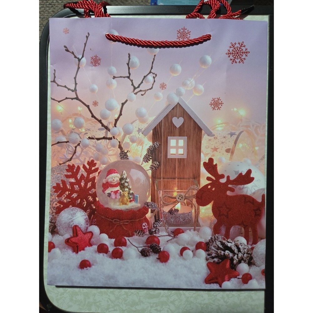 12pk Christmas Bags Mixed Designs - Picture 2 of 5